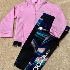 Girls 18 month lavender Adidas set.